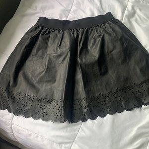 Forever 21 pleather A-line skirt